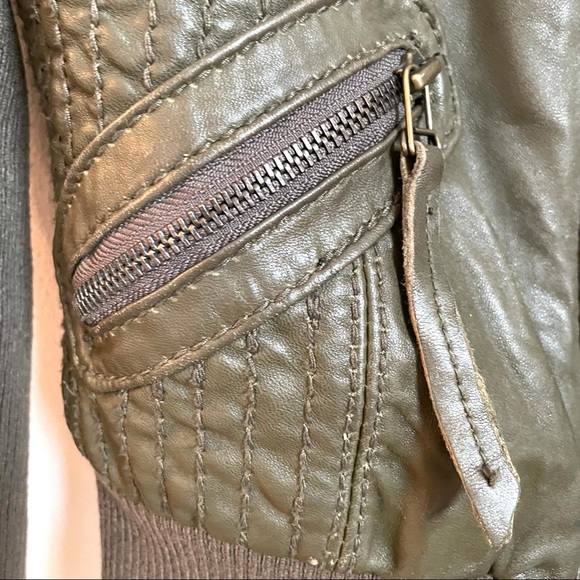 MICHAEL Michael Kors Faux Leather Bomber Jacket - Picture 7 of 10